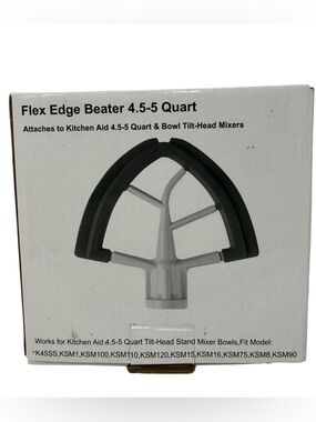 Flex Edge Beater for KitchenAid Tilt-Head Stand Mixer 4.5-5 Quart New